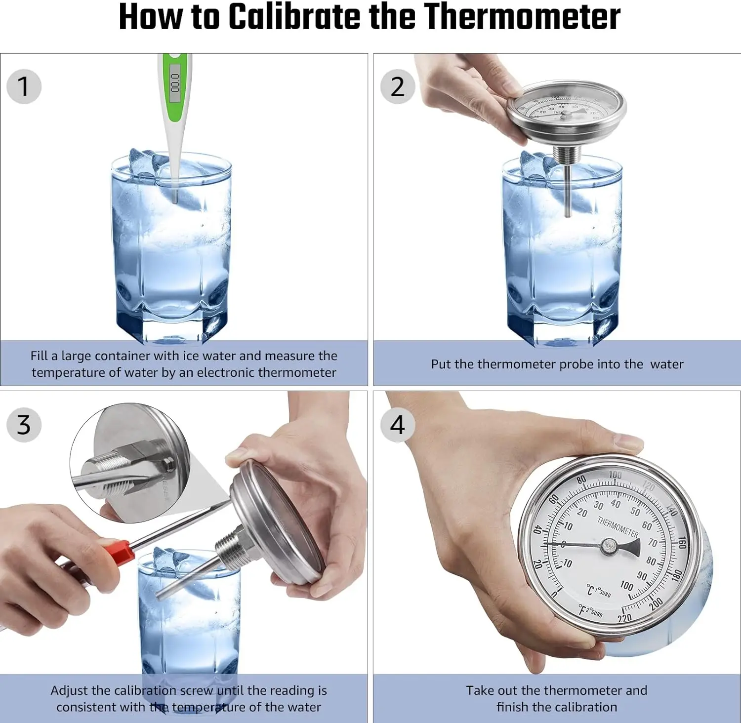 ELECQUEEN-termómetro de acero inoxidable para elaboración de cerveza, dispositivo inalámbrico NPT de 1/2 pulgadas para mampara de tetera casera