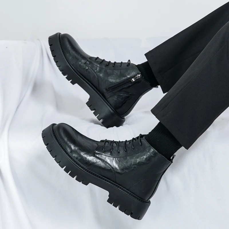 أحذية أكسفورد للرجال ذات نعل سميك ومتينة، أحذية كاجوال كلاسيكية عالية الجودة للرجال، أحذية كاجوال مضادة للانزلاق للقيادة