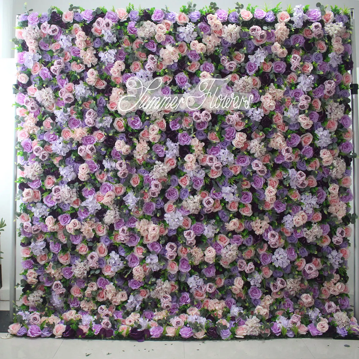 Creative flower wall European style wedding decoration birthday party decoration artificial flower wedding flower wall