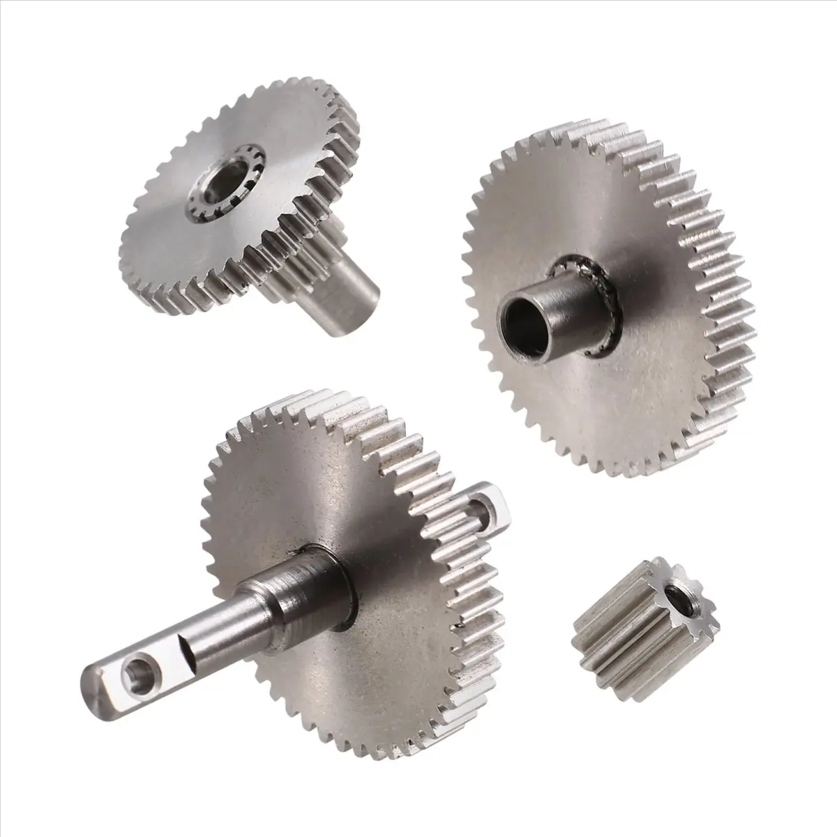 A48U TRX4M Steel Overdrive Underdrive Stock Transmission Gear Pinion Set for 1/18 RC Crawler TRX4M Bronco RC Upgrades 40:3:1