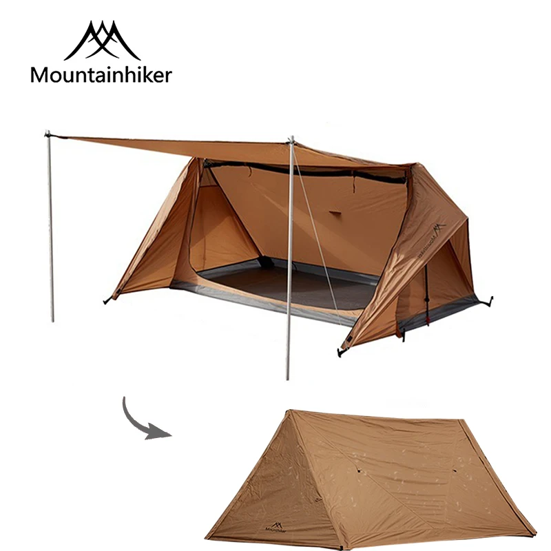 

MOUNTAINHIKER Ram Shelter Tent ultralight Camping Tent with Canopy Tourist Sunscreen Shelter Single and Double 1-2인용텐트