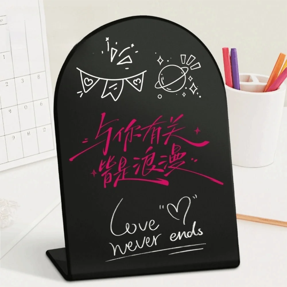 Vertical Design Magnetic Blackboard DIY Design Metal Material Note Storage Organizer Decorative Easy To Clean