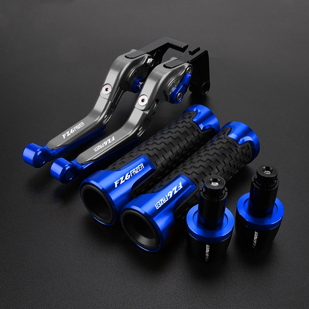 

Motorcycle For Yamaha FZ6 FAZER 2004 2005 2006 2007 2008 2009 2010 Adjustable CNC Brake Clutch Lever Handlebar Grips Accessories