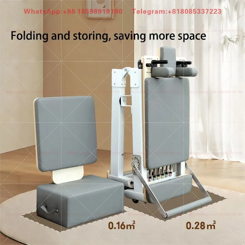Pilates folding core bed Pilates reformer machine Aluminum alloy Multi-function Yoga Gym Fitness Equipment Exercise Sports Home