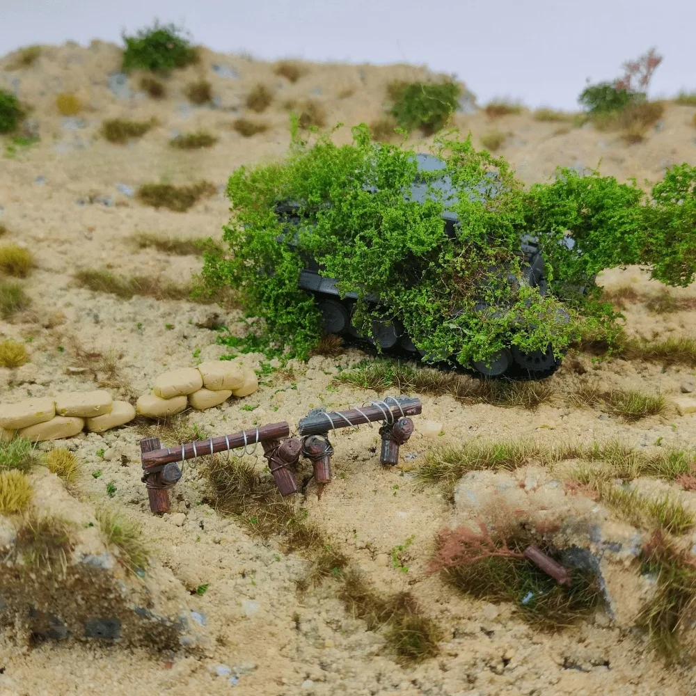 Handgerissene Moosranken, Sträucher, Materialien für Sandtische, Miniatur-Simulationsblattplattformen, Rasen, Sträucher, geeignet für Modellbau-Enthusiasten – Detail 5