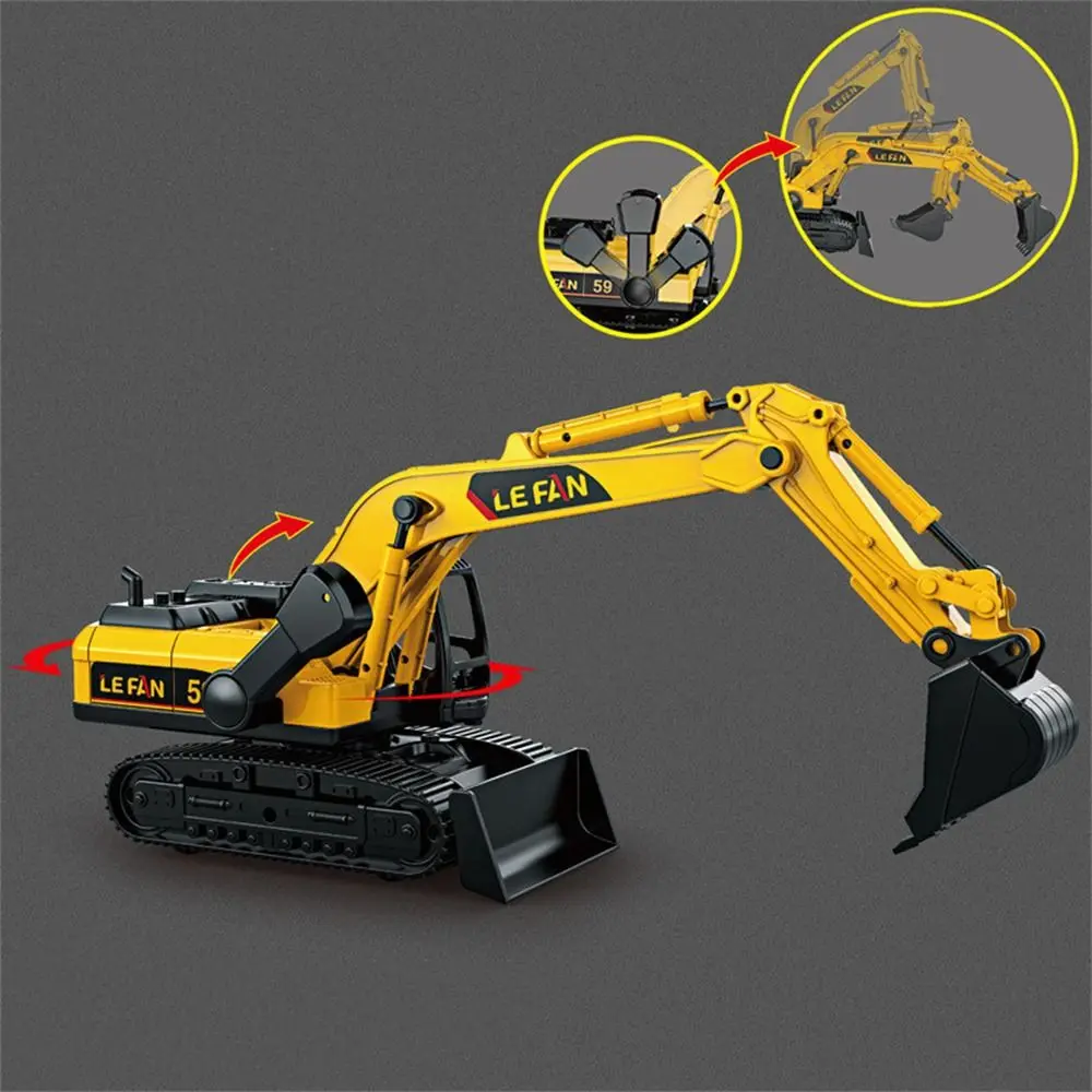 Drill Excavator Engineering Models Cars Model Toys Bulldozer Simulation Crane Toy Plastic Vehicle Toy Inertial Truck Toy