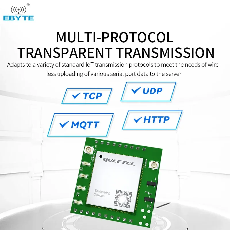 TTL to 4G 4G Cat1 Module Transparent Data Transmission EBYTE E840-TTL(EC05-DNE) Support MQTT Modbus TCP to TRU Multi Link FOTA