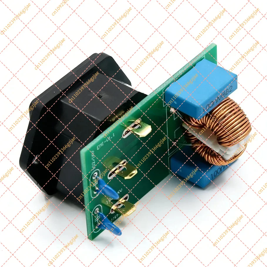 Gold Plated AC Power Filter Plug 4A EMI Filter for Audio System
