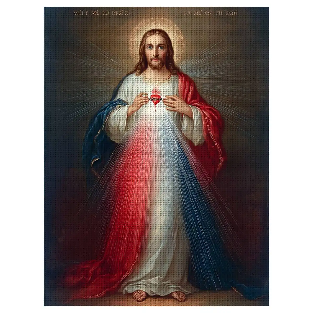 1pc 30X40CM/11.8*15.74inch pray Stamped Cross Stitch Kit DIY Kit 11/14CT DIY Embroidered Set DIY Cross-Stitch Set New Arrival