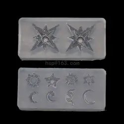 Moon Star for Sun Resin Moulds Epoxy Casting Silicone Mould Crystal Pendant Jewelry Filler Making Molds Craft Handmade D