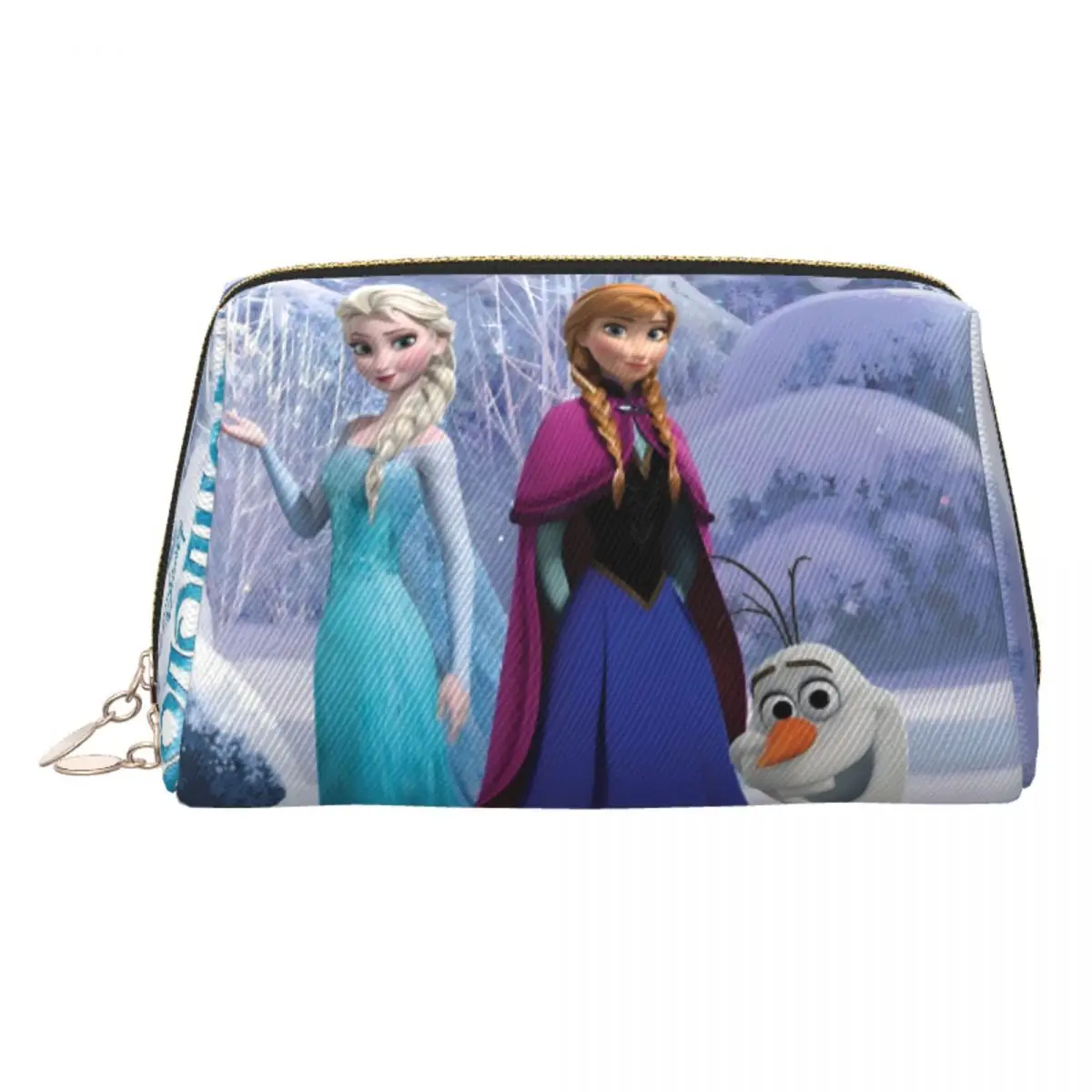 

Custom Frozen Princess Cute Elsa Makeup Bag for Women Travel Cosmetic Organizer Kawaii Cartoon Anime Storage Toiletry Bags