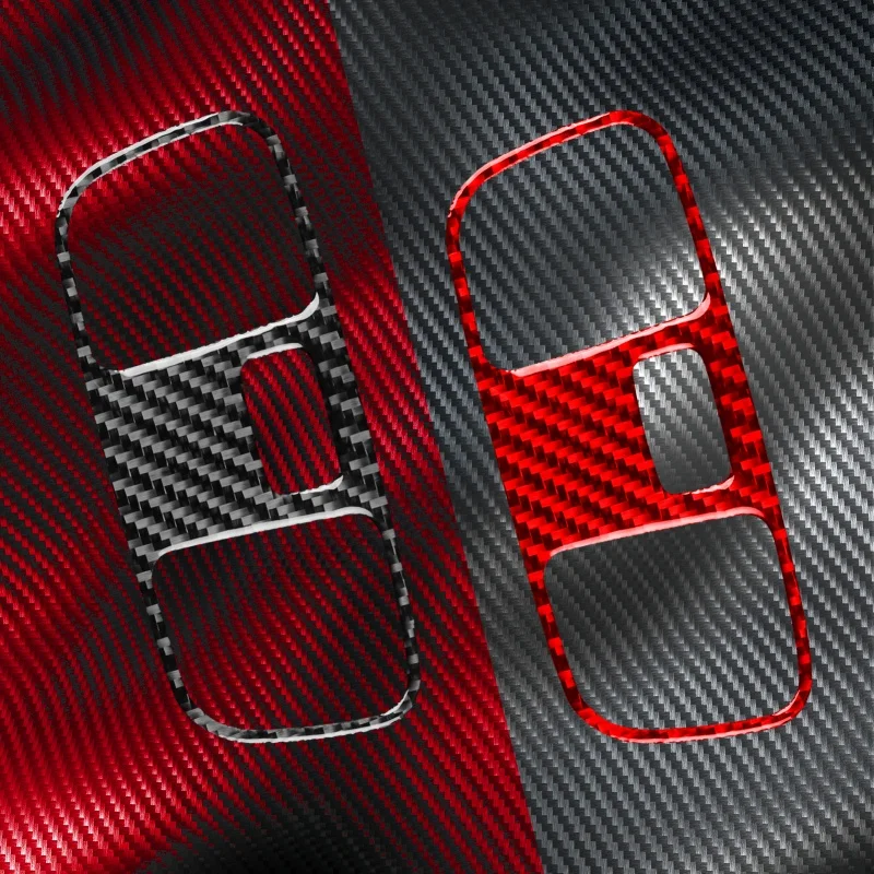 Real Soft Carbon Fiber Reading Light Cover For Lexus IS300 1999-2005 Interior Roof Lamp Decoration Frame Cover Trim Assessoires