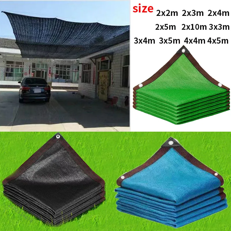 Black HDPE Shade Mesh UV Protection Gazebo Canopy Outdoor Pergola Awning Shade Shade for Agriculture Greenhouse Car Tent