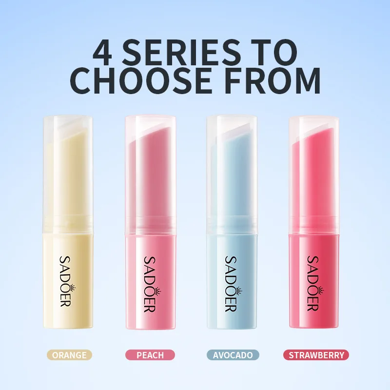 

Long Lasting Nourishing Lipbalm Strawberry Warm Changing Water Lipstick Moisturizing Warm Changing Lipstick Korean Lip Care