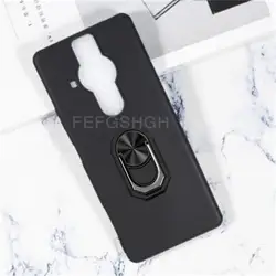 For Sony Xperia Pro I Pro-I 1 Case Back Finger Ring Soft TPU Silicone Case For Sony Xperia Pro-I Soft Case XQ-BE62 XQ-BE42 Cover