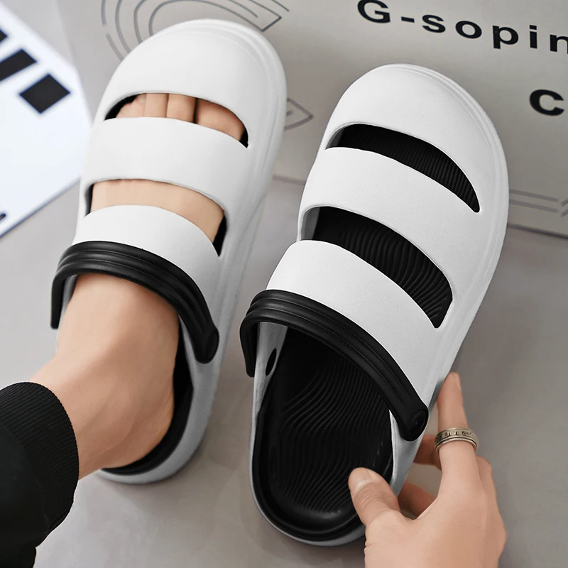 

Летняя противоскользящая новая пляжная обувь для пар, износостойкие нескользящие удобные сандалии, мягкая подошва, удобные для ношения на улице