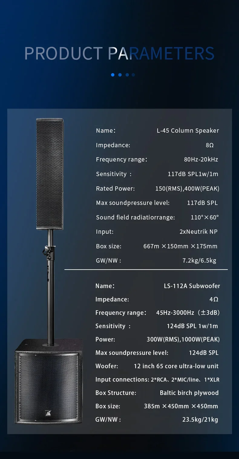 

Active 1000w 12 Inch Subwoofer Sound Bar Stage Speaker With Full Screen Speakers Audio PA System Sound Professional Music