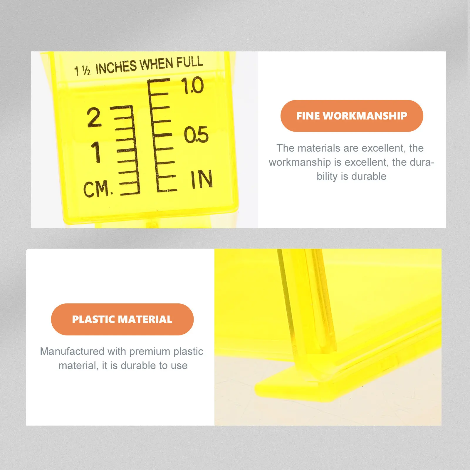 10Pcs Rain Gauge Plastic Outdoor Rainfall Meter Large Capacity Garden Water Measuring Tool Rainfall Measurement