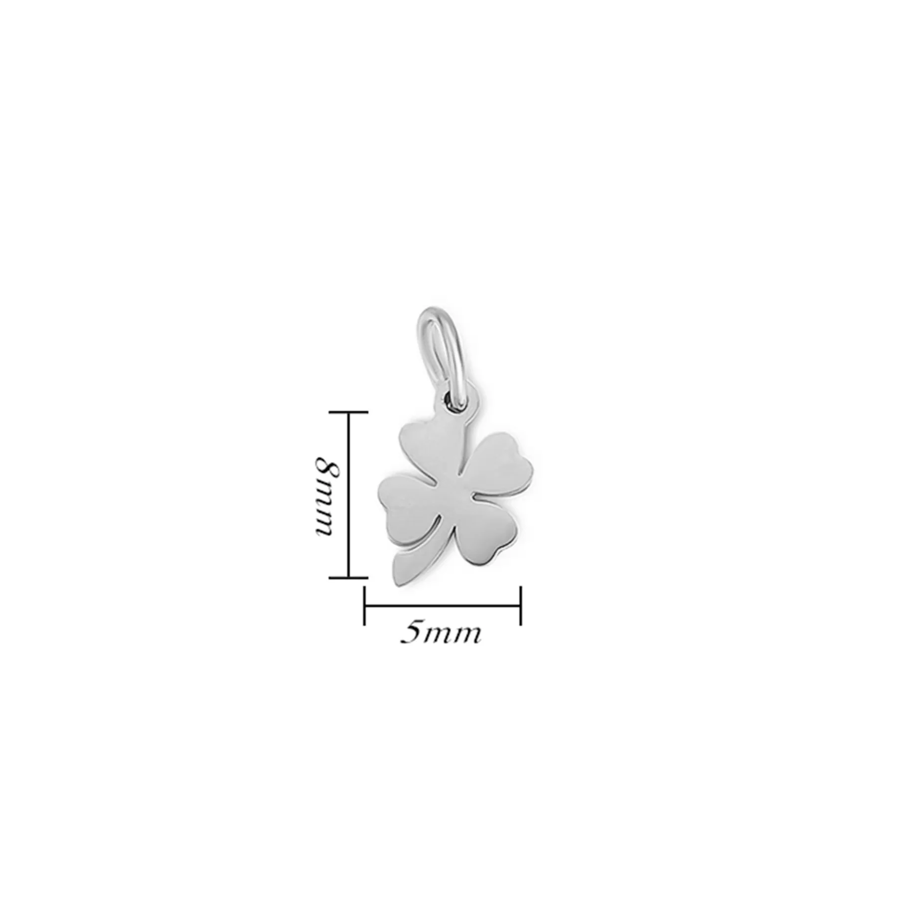6 Stück/Set Edelstahl Spiegelpolierte Mini-Anhänger in Form von Herz, Stern, Flügel, Pfote, Hand und Blume für DIY-Schmuckherstellung Zubehör – Detail 10