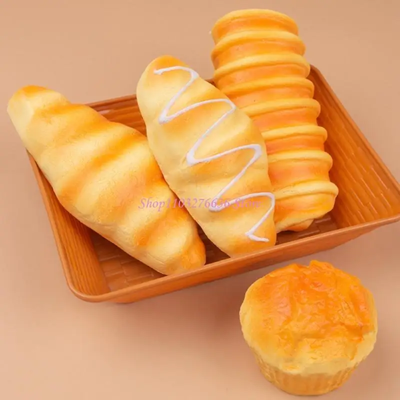 R6FD Stress -Relief Bread ของเล่นตลกสำหรับผู้ใหญ่สำหรับเด็กเกมลดความวิตกกังวล