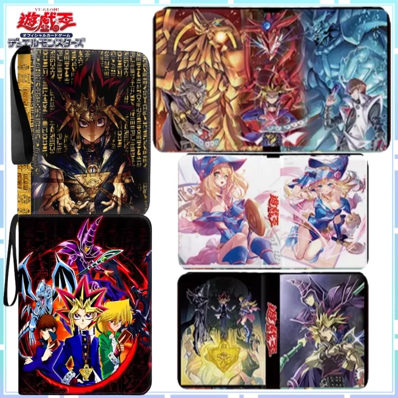 Yu - Gi - ¡Oh! Carpeta de álbum de tarjetas, tarjetero de colección de juegos, carpeta de lista superior, almacenamiento de postales, bolsa de exhibición con cremallera, regalo sorpresa