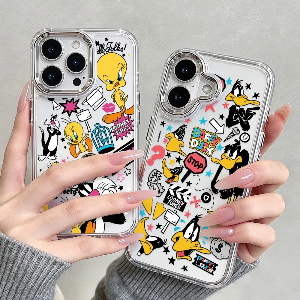 Cartoon Tweetys Daffys Ducks Phone for Samsung Galaxy A57 A56 A36 A26 A55 A35 A16 A54 A34 A25 A24 A15 A14 A73 A53 A33 4G 5G