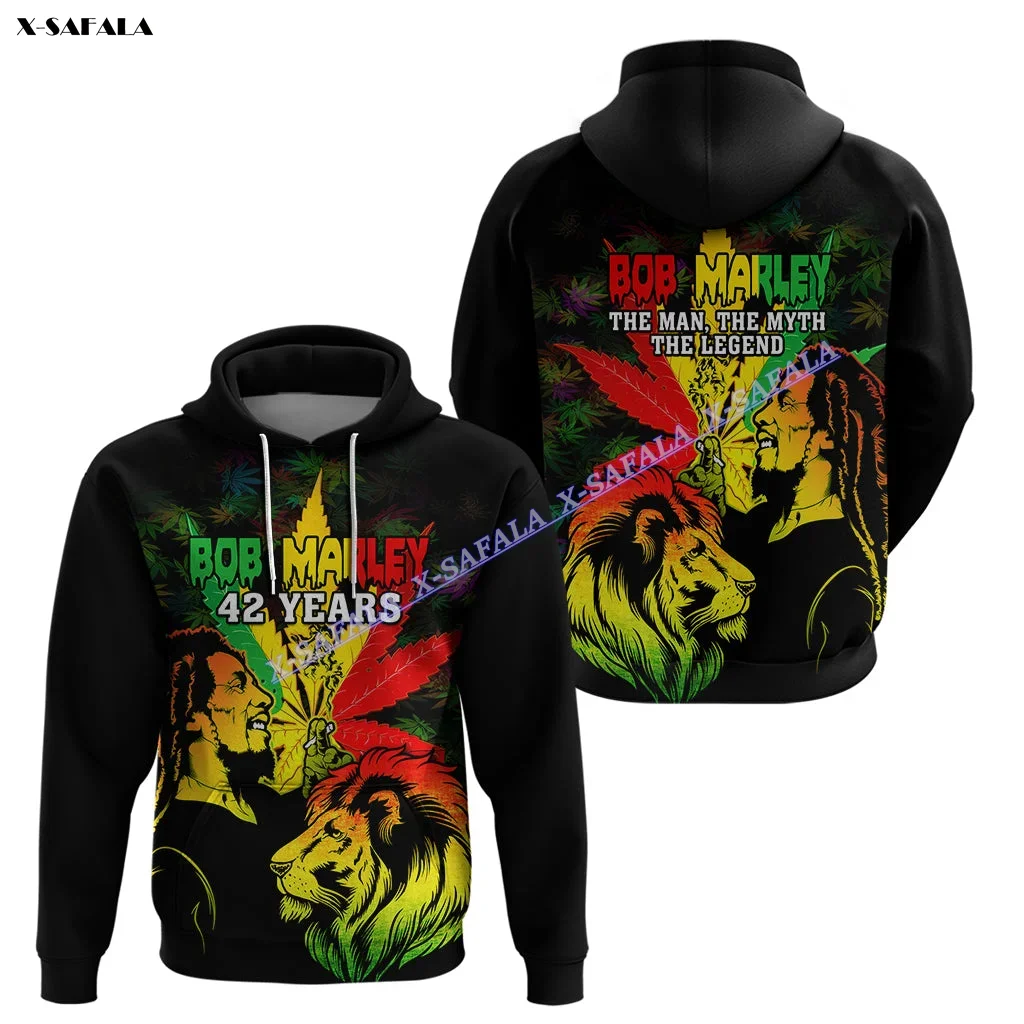 

Jamaica Lion American Marley Reggae Bob 3D Printed Hoodie Man Pullover Sweatshirt Hooded Jersey Streetwear Tracksuits Jumper