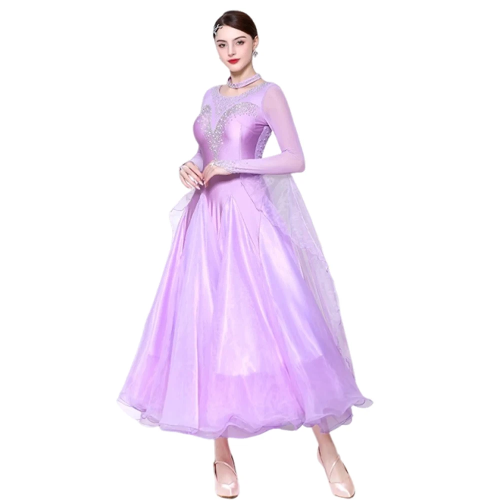 

2025 New Customized Women's Ballroom Dance Stage Wear Standard Dance Dress Ballroom Dress For Competition Modern Dance Costume