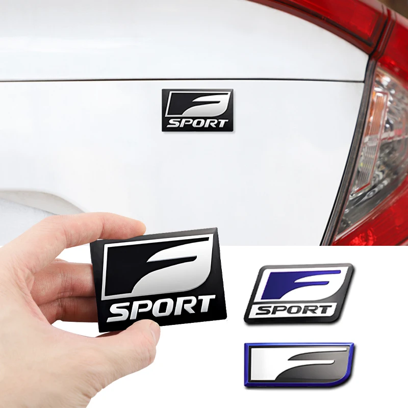 Autocollant de Logo de voiture 3D, emblème de queue en aluminium, autocollant de carrosserie pour Lexus F SPORT ES RX NX LS UX LM LX GX LC RZ IS CT GS RC HS SC TX
