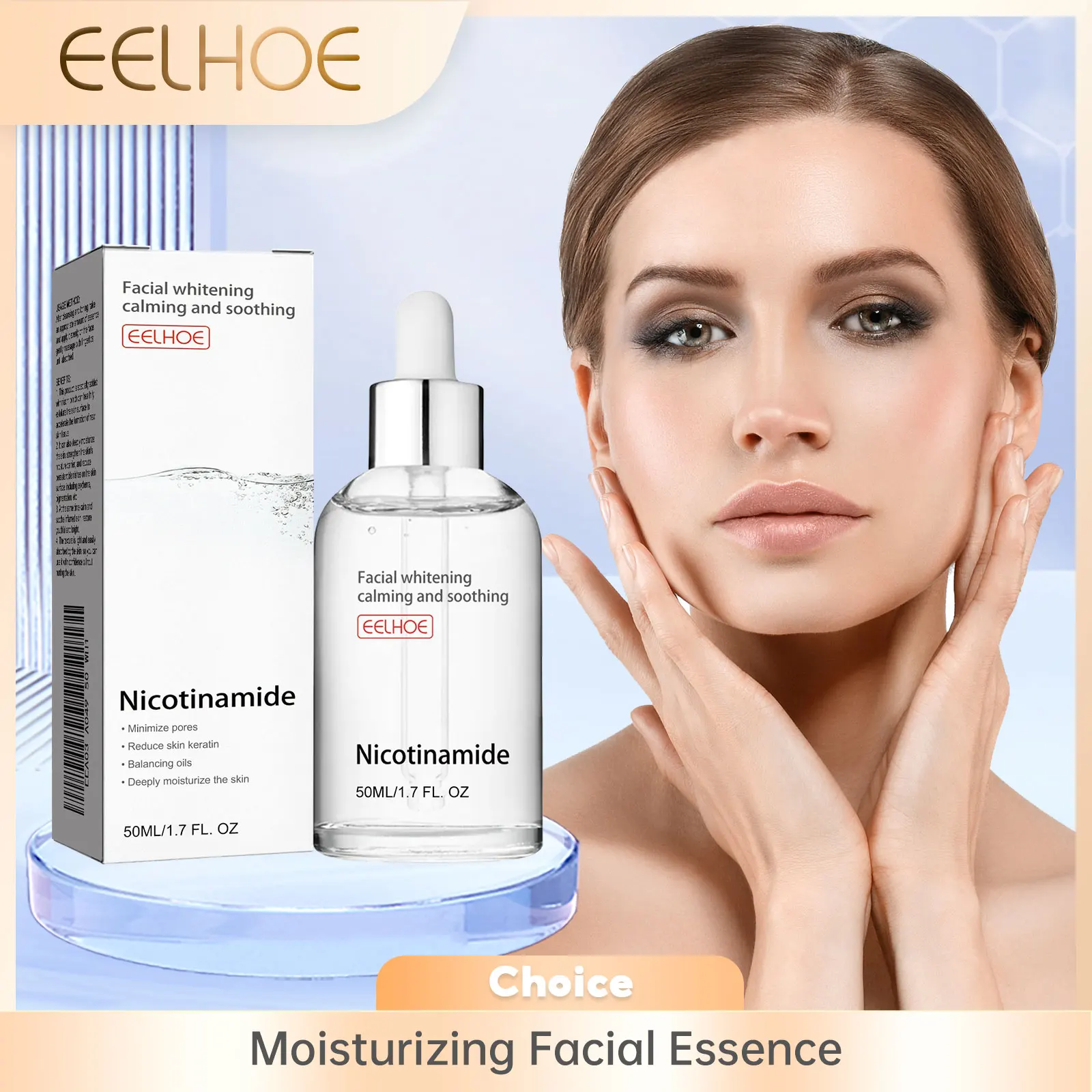 EELHOE Nourishing Face Serum Anti Aging Firming Skin Repairing Shrinking Pores Even Skin Tone Moisturizing Facial Essence 50ml