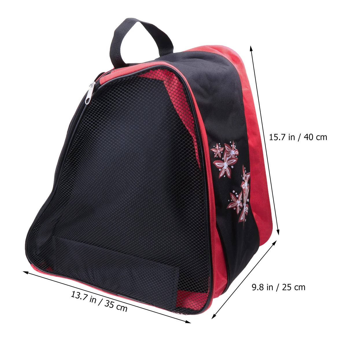 

Skating Bag Roller Skate Bags Durable Roller Skating Carrying Bag Heavy Duty Skates Tote Bags for Outdoor Indoor (Red)