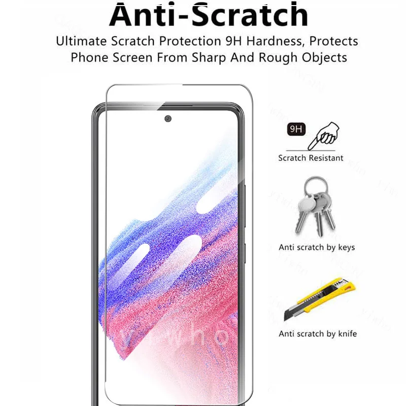 Tempered Glass Case For Samsung Galaxy A53 A52 A52s 4G 5G Camera Lens Protector Film On M52 A5 A 51 53 52 S Protection Screen