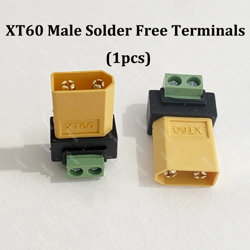 Cltgxdd XT60 auf 2-Pin-Schraubklemmenblock-Stecker, lötfreies RC-Lipo-Batterie-Stromumwandlungskabel – Detail 9