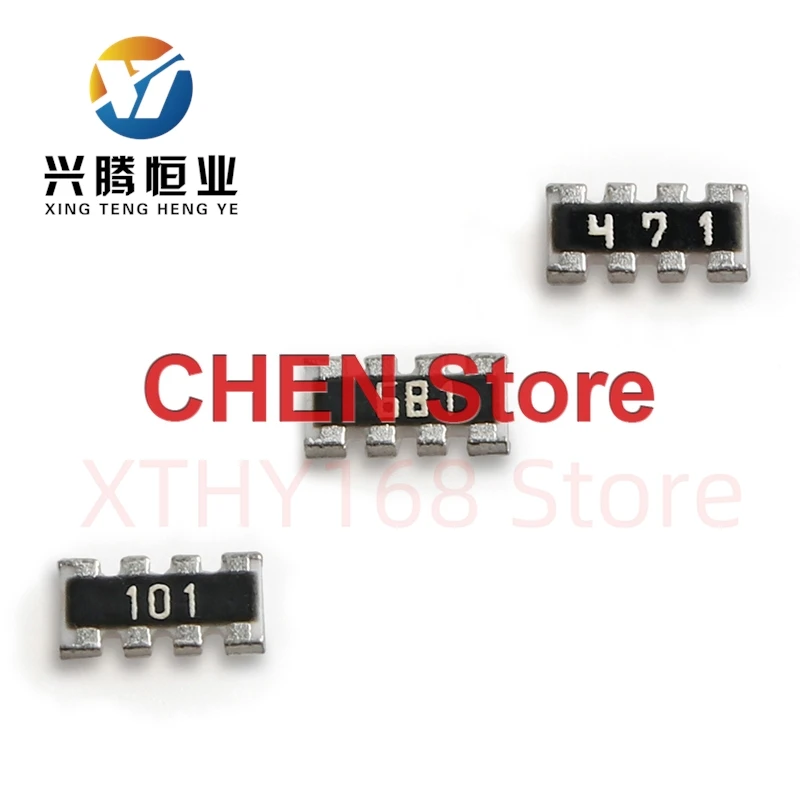 

100PCS NEW 0603 Network Resistor SMD Array 5% 100/120/150/180/200/220/300/330/390/470/510/680R Ohm SMD Network Resistor