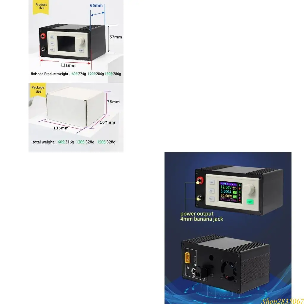 Adjustable Converters 120W 6 36V Voltages Regulator With LCD Display 831F
