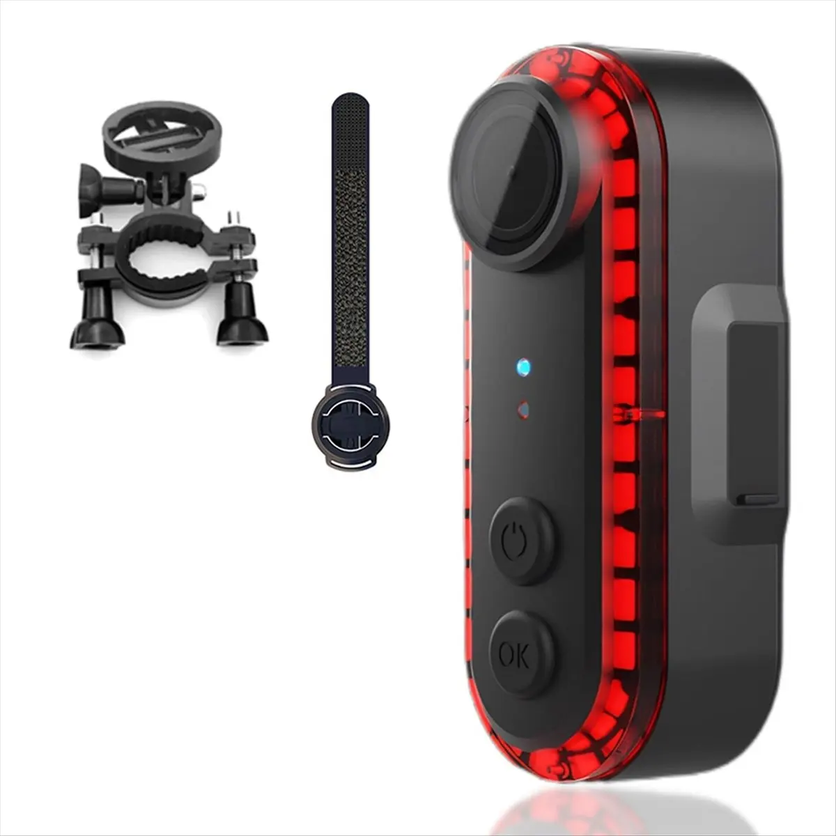 

Bicycle Rear Light with Integrated Camera,3500mAh, 5-7H Continuous Recording, Safety Gear for Road and Urban Cyclists [T34-2026]