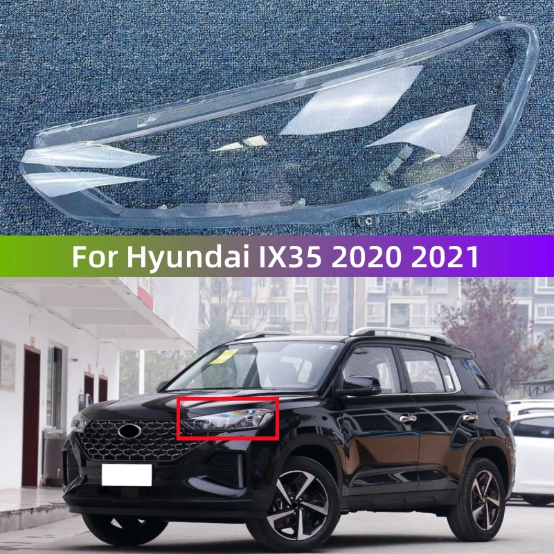 

For Hyundai IX35 2020 2021 Accessories The Car Transparent PC Material Headlight Glass Shell