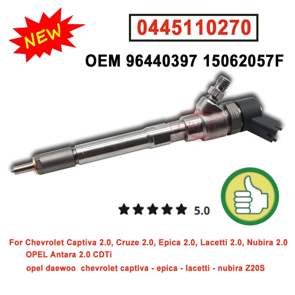 0445110270 Common Rail Fuel Injection 0 445 110 270 Injector Assembly 0445 110 270 For Chevrolet Captiva 2.0 96440397 15062057F