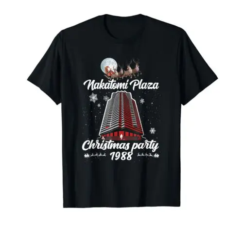 Nakatomi_Plaza 1988 Christmas Party Black T-Shirt