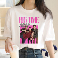 Big Time Rush top women Japanese graphic Tee girl funny clothes