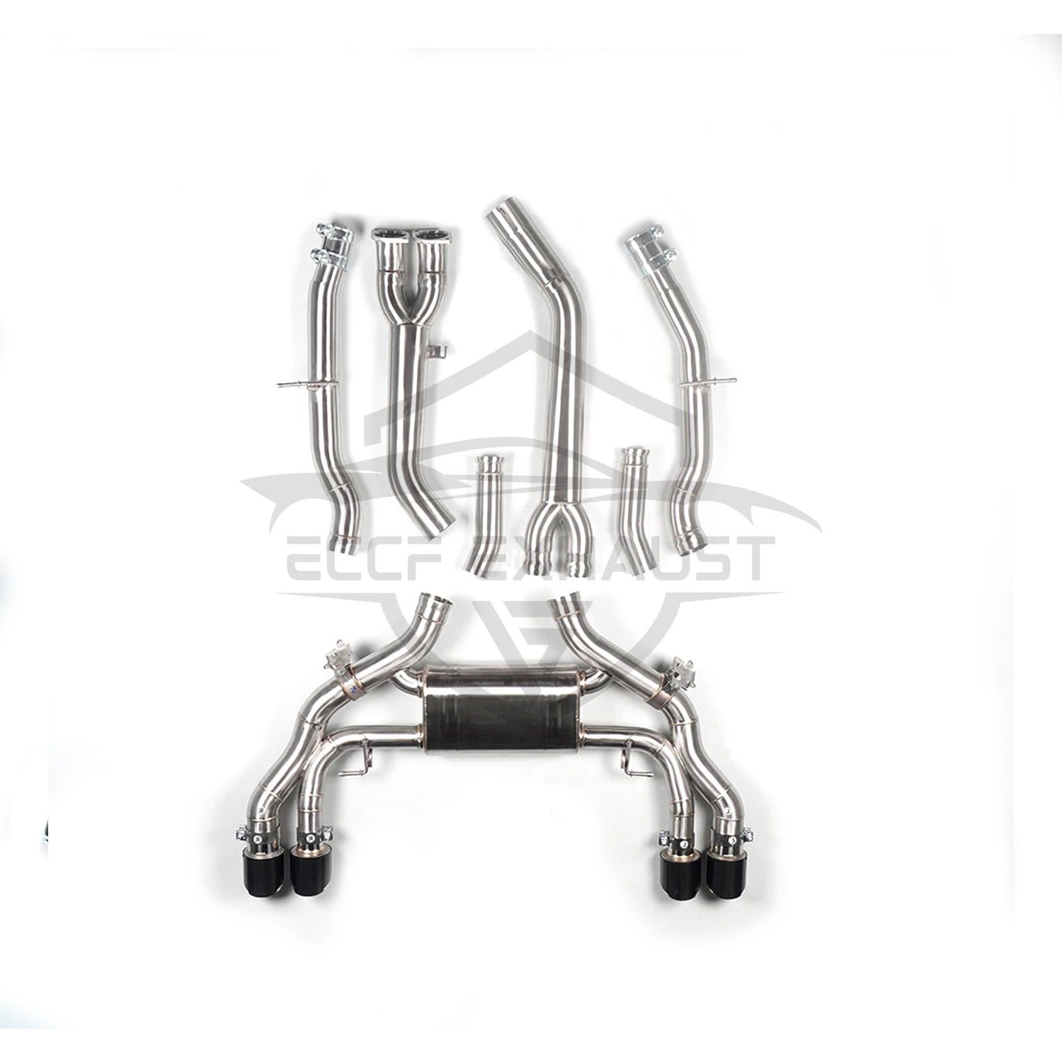 

Stainless Steel Catback Exhaust for BMW X3M X4M F97 F98 S58 3.0T Optional Valve Control