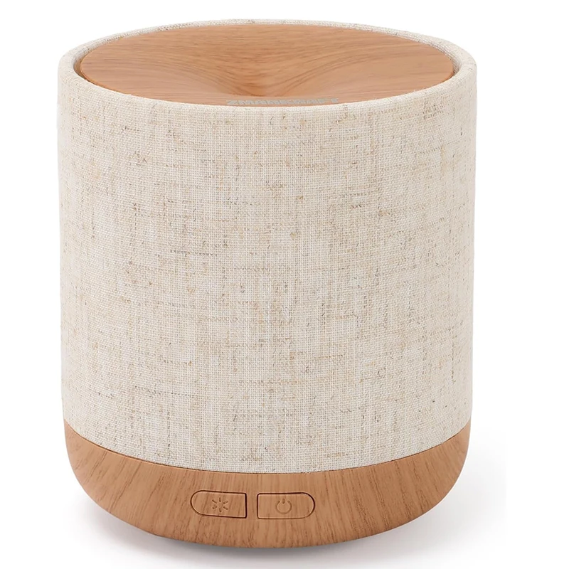 エッセンシャルオイルディフューザー-200-ミリリットル生地カバーナイトランプ超音波アロマディフューザー加湿器ルーム装飾加湿器寝室用