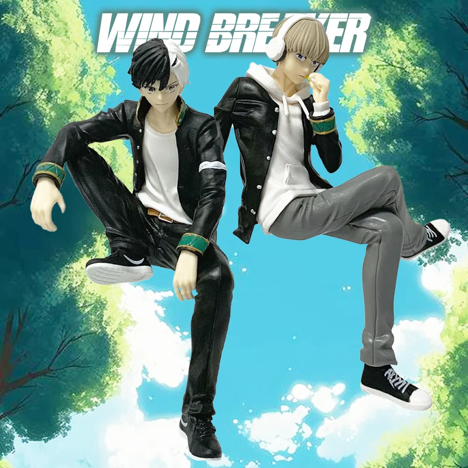 Rompecabezas de viento de 15cm, figura de acción de Anime Haruka Kajilian, fideos instantáneos, adorno prensado, modelo coleccionable creativo para fanáticos