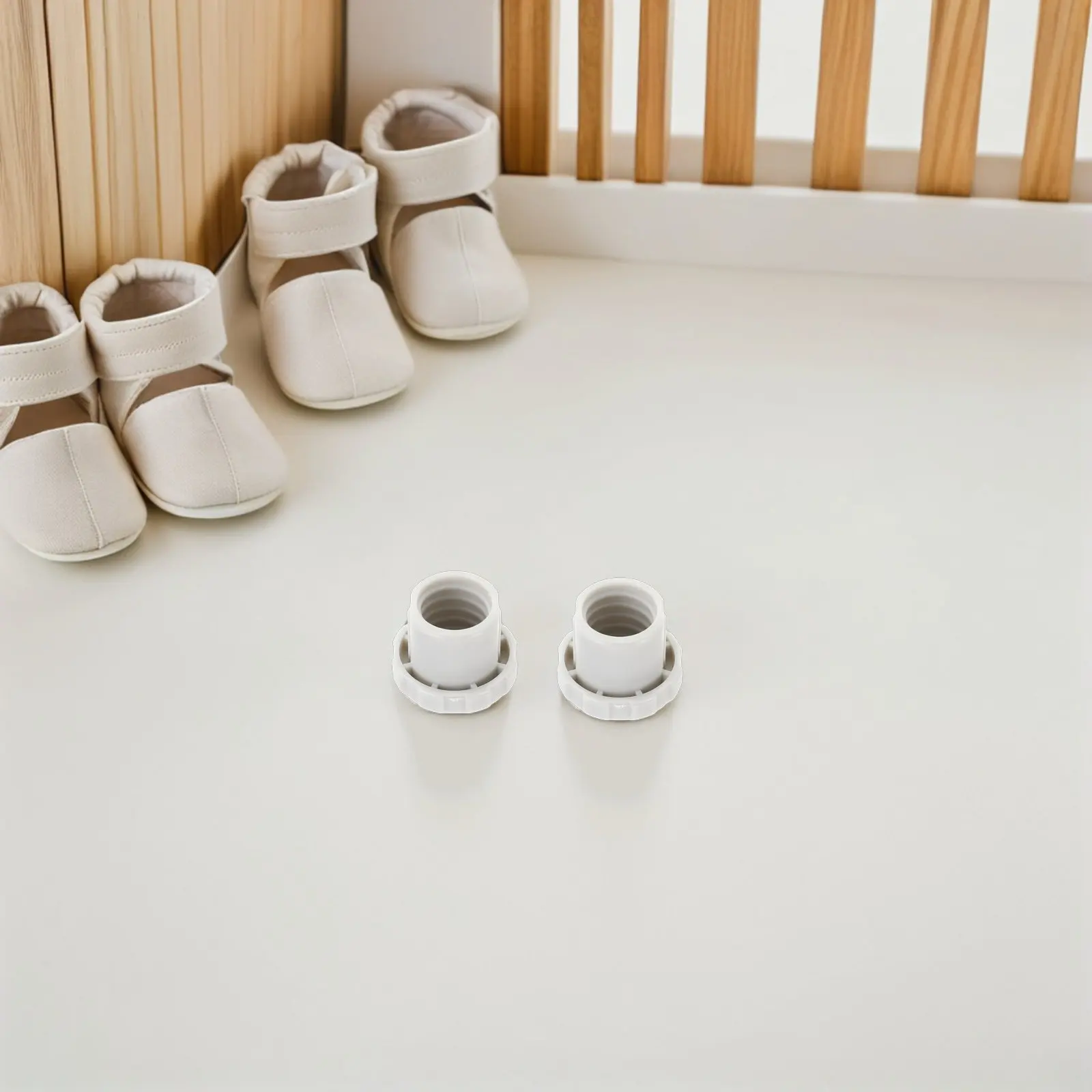 Kids Playpen Fixing Screw Caps 2 Pieces Plastic Safety Nut Covers for Toddler Game Fence Easy Installation - view 3