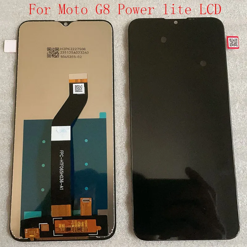 Pantalla LCD de 6,5 pulgadas For Motorola Moto G8 Power Lite,digitalizador táctil con Marco, repuesto For G8 Power Lite XT2055-2