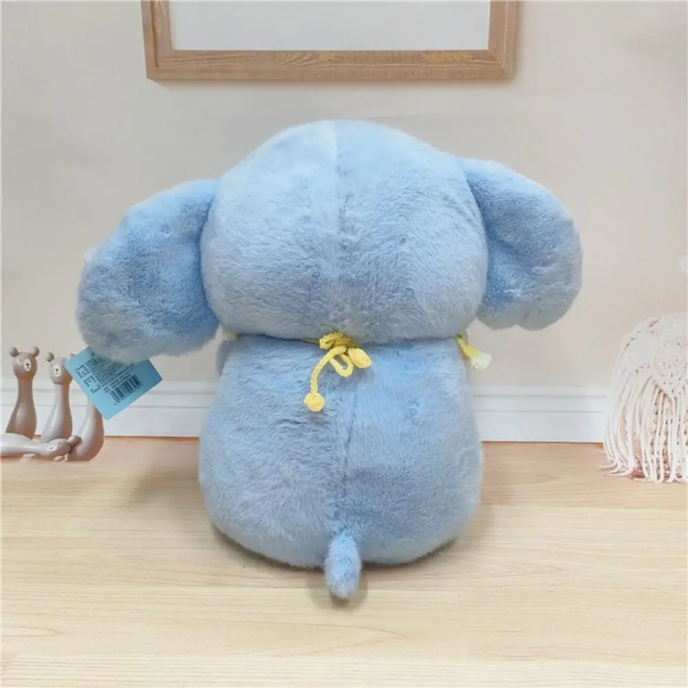Peluche elefante in cotone PP Morbido elefante interattivo che indossa una bambola di peluche Collezione comoda Peluche animale abbracciabile