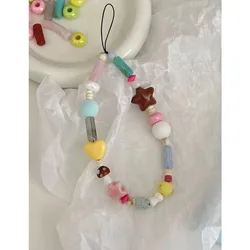 DIY Handmade Bead Phone Case Hanging Rope CCD Camera Hanging Decoration Pendant, Anti Loss Chain