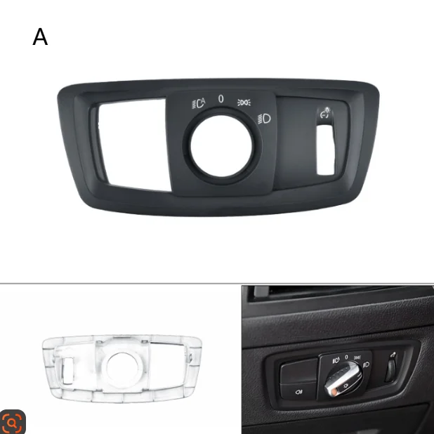 Osłona przycisku przełącznika świateł do BMW serii 1 F20 F21 F52, serii 2 F22 F23, X1 F48, F49, X2 F39