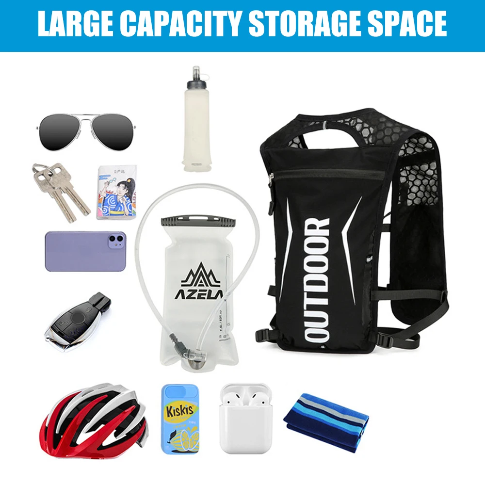 CXMMGG 1 قطعة سترة ترطيب الجري حزمة المياه على ظهره للنساء الرجال 5.5L 5L عداء درب سباق ماراثون الدراجات التنزه الركض