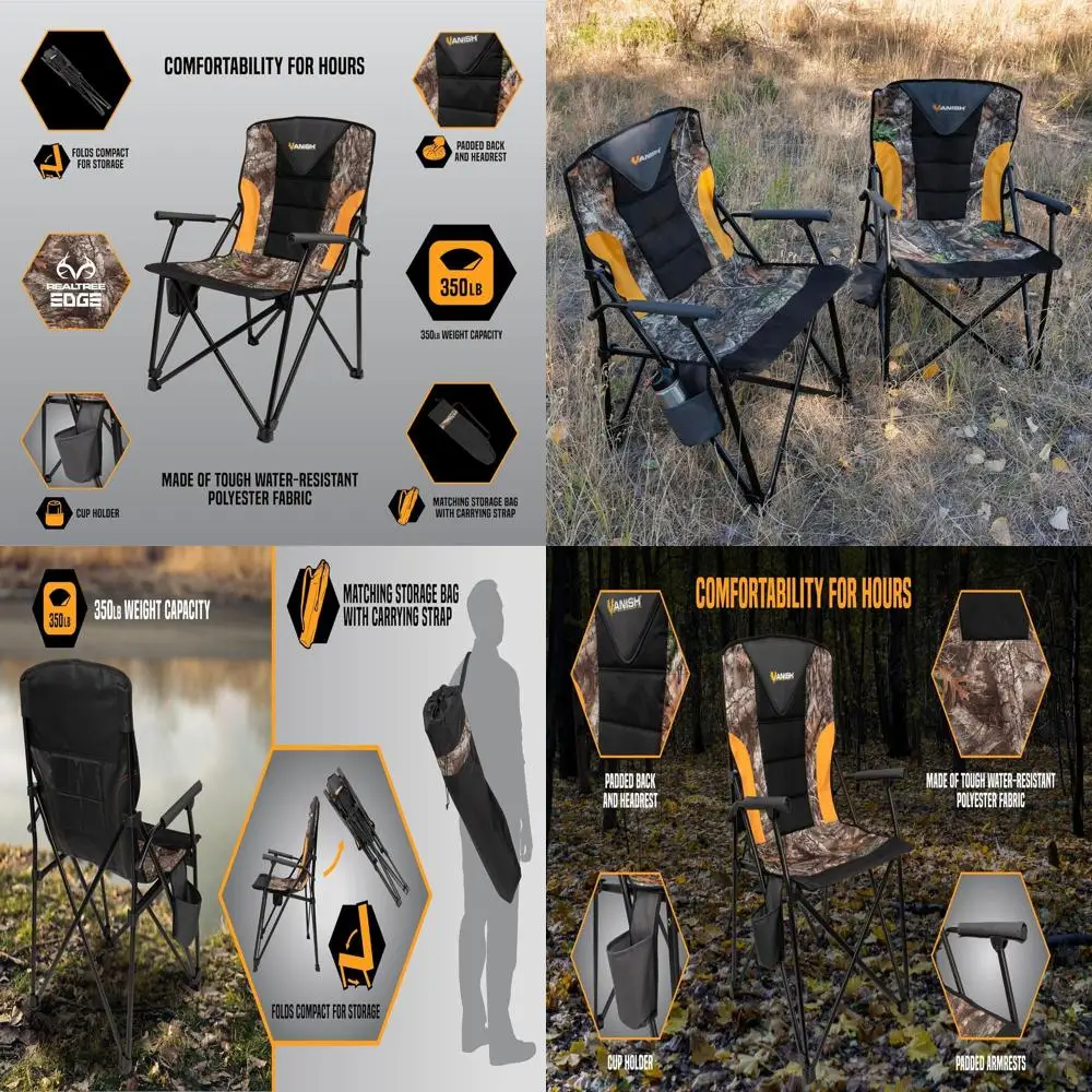 

Камуфляжное мягкое кресло со спинкой от Allen Company, узор Realtree Edge